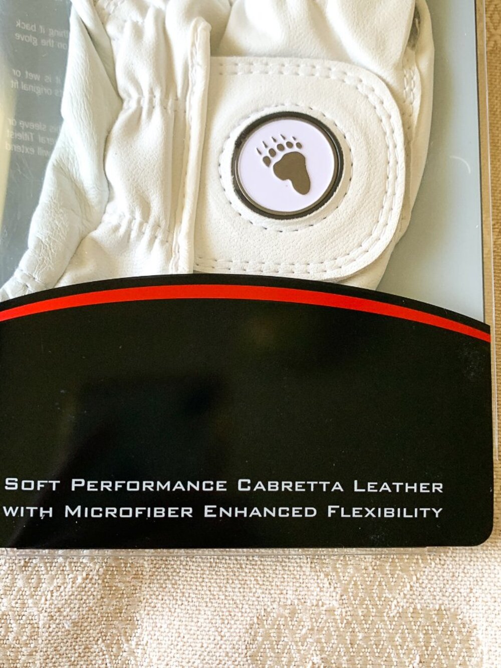 Titleist Women's Golf Glove Left Hand Sz L White Leather Country Club Bear Creek - Picture 8 of 13